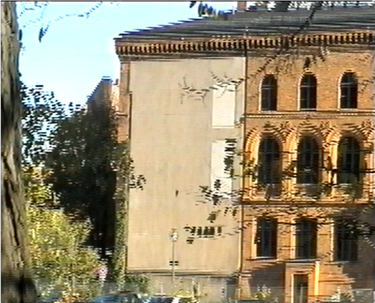 Ansicht des linken Kopfteils des Verwaltungsgebäudes II
