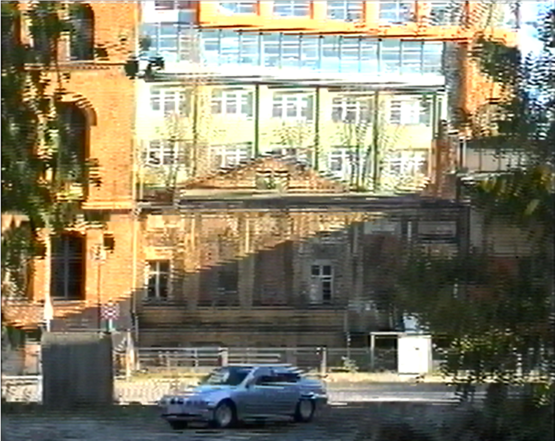 Ansicht des linken Mittelteils des Verwaltungsgebäudes I