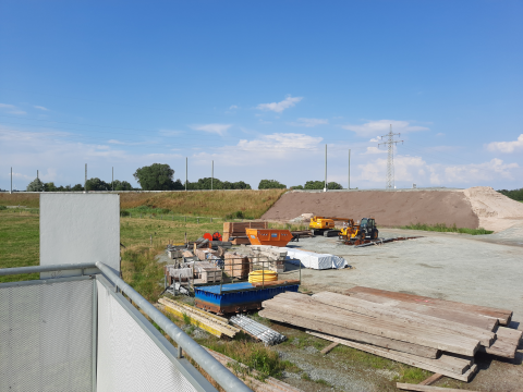 Weitergehende Strecke Richtung Autobahn gesehen