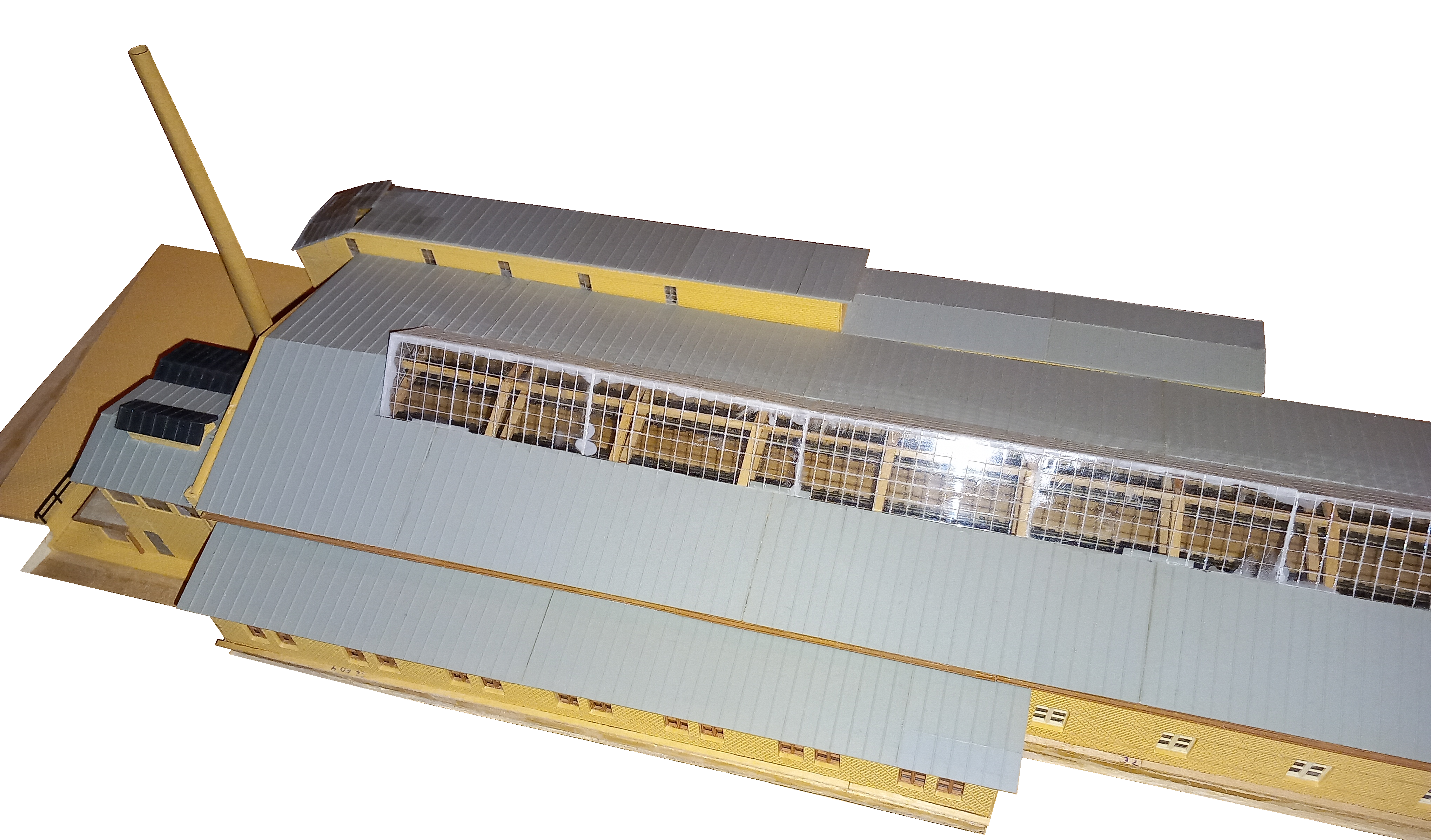 Draufsicht Heizhaus und Dachkonstruktion