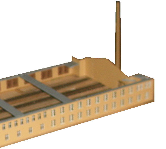 Standprobe Schornsteine mit dem Wagenreinigungsschuppen