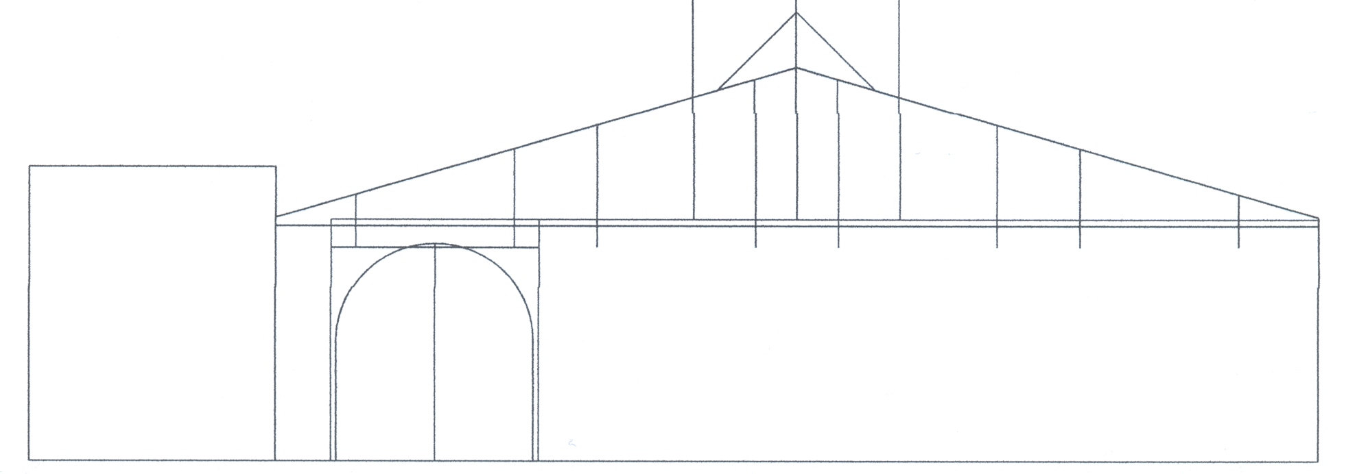 Planansicht der Seite vom Bw aus gesehen